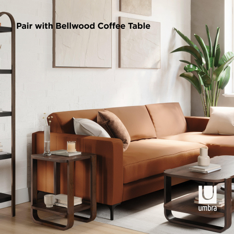 Umbra Bellwood bijzetmeubel 42x38x53cm Multiplex Gerijpt walnoothout SHOROOMMODEL SHOW23698