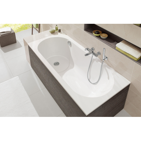 Villeroy & Boch Libra kunststof bad quaryl rechthoekig - 170x75cm - met poten - glans wit 0943401