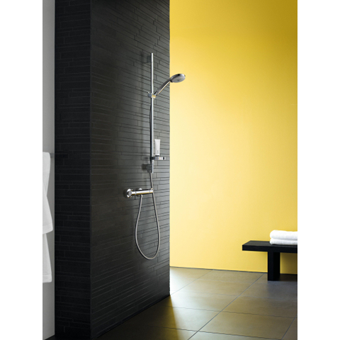 Hansgrohe Ecostat Comfort Douchekraan - thermostatisch - zonder omstel - met koppelingenHOH=15cm - thermostaat - hoogglans chroom 0605508