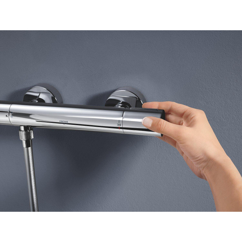 GROHE Grohtherm 800 mitigeur de douche cosmopolite thermostatique sans inverseur avec maillons chrome SW444350