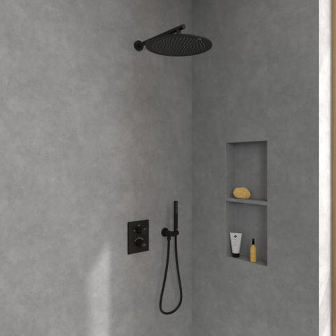 Villeroy & Boch Universal Showers regendouche - 35cm rond - mat zwart SW974351