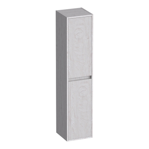BRAUER Adore Wavy hoge kast - 160x35x35cm - 2 deuren - links- of rechtsdraaiend - greeploos - Forest Seashell SW1198496