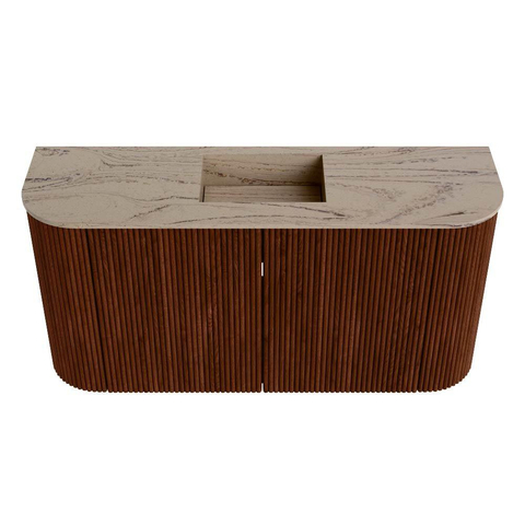 Mondiaz JOYA-DLUX 83.2cm toiletmeubel - ronding links en rechts kleur Ruby - Wastafel FAYE positie Midden Zonder kraangat kleur Arena. SW1425313