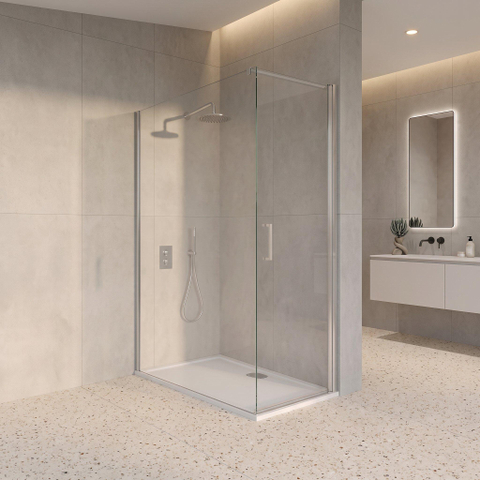Fortifura Galeria Douchecabine - 60x140x200cm - profiel veiligheidsglas - antikalk - chroom SW1444091