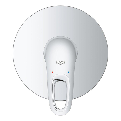 Grohe Eurostyle New Mitigeur thermostatique encastré - 1 bouton - sans inverseur - poignée ouverte - chrome SW236941