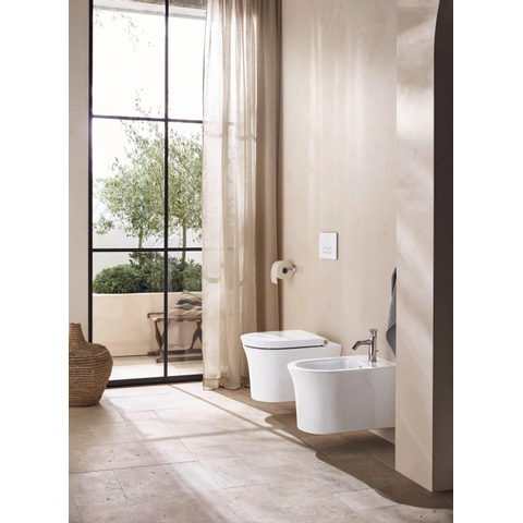 Duravit White tulip Wandbidet - 54x37x31.5cm - met overloop - wit SW640404
