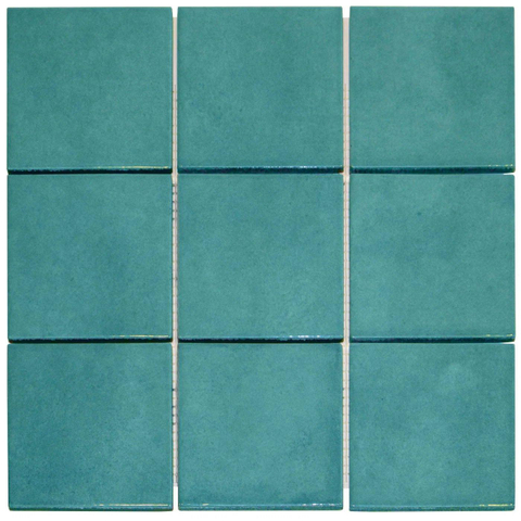 The Mosaic Factory Kasba mozaïektegel - 30x30cm - 6.5mm - vierkant - glans ocean blue (blauw) SW798754