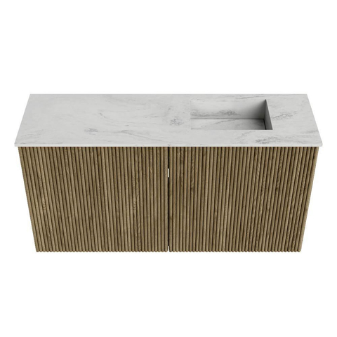Mondiaz JOYA-DLUX 80cm toiletmeubel - kleur Dusk - Wastafel FAYE positie Rechts 1 kraangat kleur Opalo. SW1423336