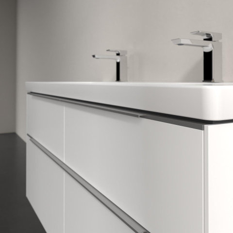 Villeroy & Boch Subway 3.0 wastafelonderkast - 127.2x57.9cm - 4 lades - Brilliant White (wit) SW641672