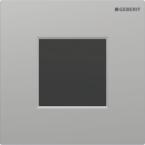 Geberit Type01 urinioir bedieningsplaat - 230V - vierkant - mat chroom gelakt/easy-to-clean - mat chroom SW1237005