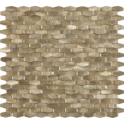 Ceralto Fenera Mosaic Mozaïektegel - 28.4x30cm - 5mm - Gold mat/glans SW798689