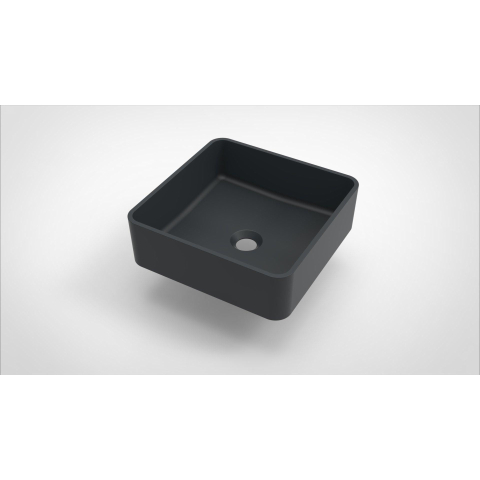 Arcqua Case waskom vierkant 37x37cm mat antraciet SW767312