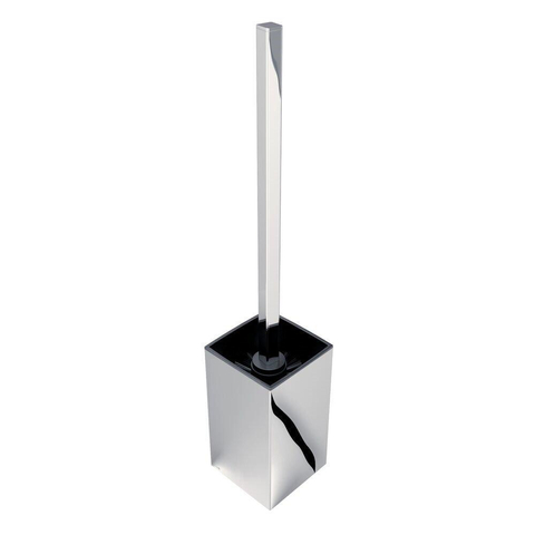 Geesa Hotel Brosse de toilette avec support Chrome (tête de brosse noire) 0653668