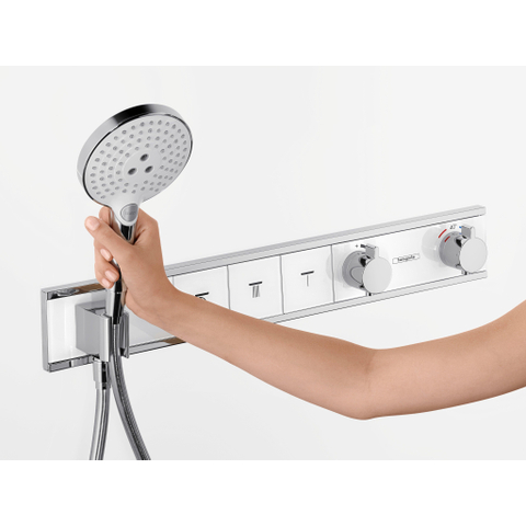 Hansgrohe RainSelect élément de finition pour robinet de douche encastré thermostatique pour 4 fonctions 59.8x90cm blanc/chrome SW157091