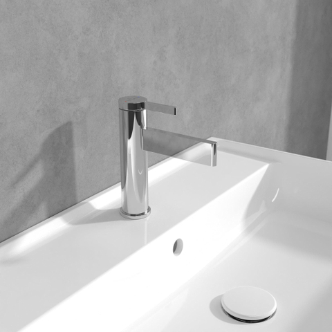 Villeroy & Boch Dawn 1 greeps wastafelkraan - zonder pop up afvoergarnituur - hoogglans chroom SW974124