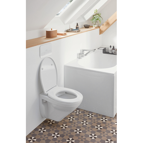 Villeroy & Boch O.novo closetzitting + deksel - softclose - quickrelease - White Alpine (glans wit) 0124182