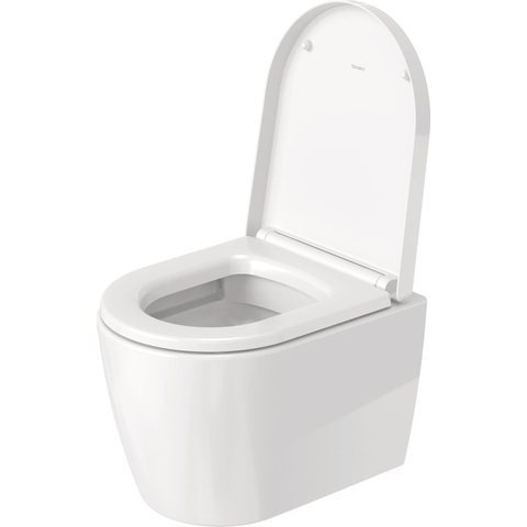 Duravit Me by starck - ME by Starck - compact - hangtoilet - 370 x 480 mm - zonder spoelrand - diepspoel - inclus - spoelrandloos - glans wit 0293436