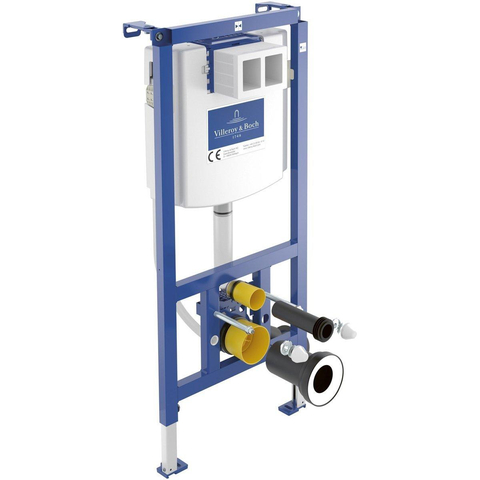 Villeroy & Boch Subway 2.0 toiletpot directflush - diepspoel - met reservoir - met zitting - softclose & - quickrelease bedieningspaneel zwart CeramicPlus - Stone White (mat wit) SW956279