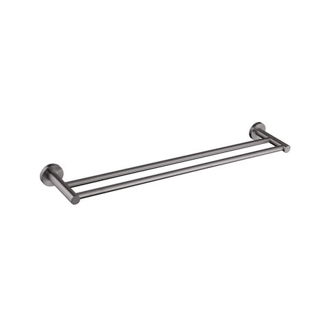 Adema Rise Porte-serviettes double - 60 cm - assorti à Grohe Brushed Hard Graphite SW1472881