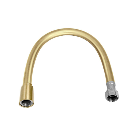Clou Flexible de raccordement 30cm pvc 2x filetage intérieur 3/8" or brossé PVD SW1119307