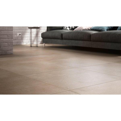 ÉCHANTILLON Ceralto Minuta R11 Carreau de sol et de mur 60x60cm 9.5mm rectifié R9 grès cérame Tortora SW976616