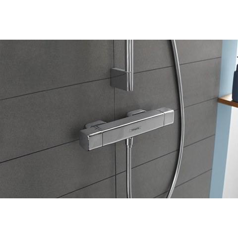 Hansgrohe Ecostat E Douchekraan - thermostatisch - zonder omstel - met koppelingenHOH=15cm - thermostaat - hoogglans chroom SW297291