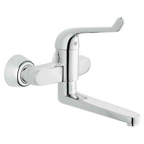Grohe Eurosmart Care Veiligheidswandkraan - draaibare uitloop - chroom 0437508