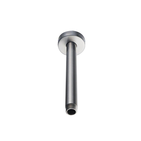 FugaFlow Eccelente Acces Douche de tête - 25cm - ronde - bras de plafond 20cm - Acier inoxydable brossé PVD (RVS) SW1468875
