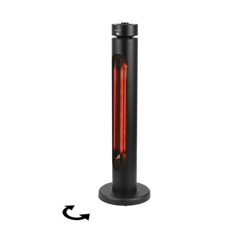Eurom Golden chauffage de terrasse - 85cm - 2000W - noir SW1245449