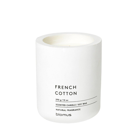 Blomus Fraga bougie parfumée - coton français - h 11 cm - diamètre 9 cm - lys blanc SW476922