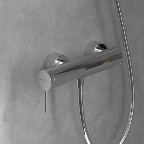 Villeroy & Boch Loop & Friends 1 greeps douchekraan - hoogglans chroom SW974104