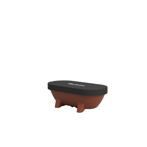Gardentub Baignoire îlot (extérieur) - 194x94x66cm - synthétique - compatible à l'extérieur - terracotta mat SW1017091