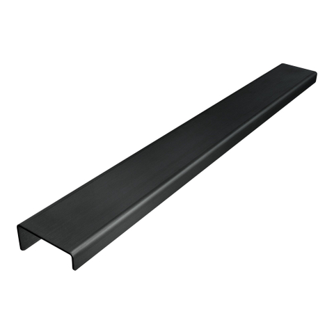BRAUER Poignée de meuble en applique - 30cm - modèle A - matériau acier inoxydable - gunmetal brossé SW1203290