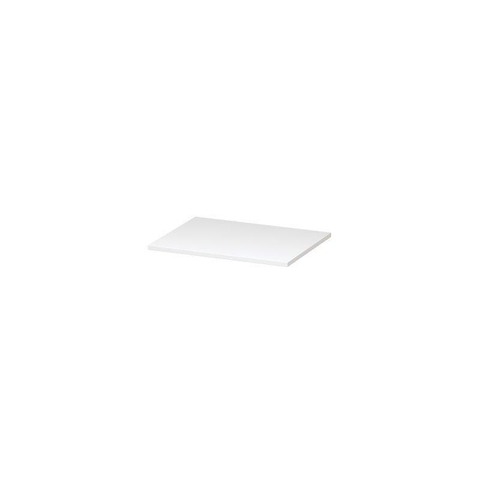 INK Topdeck Wastafelblad - 60x45x2cm - tbv onderkast - MDF lak - Mat wit SW68697