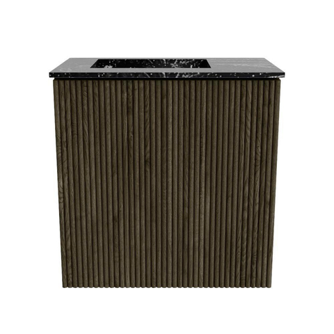 Mondiaz JOYA-DLUX Meuble de toilette 40cm - couleur Shadow - Vasque FAYE position Gauche 1 trou de robinet couleur Lava. SW1422789