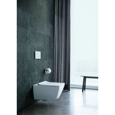 Duravit Starck T Toiletrolhouder - zonder klep - mat zwart SW297083