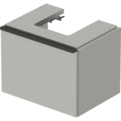 Duravit D-Neo wastafelonderkast 58.4x44x44.2cm 1 lade Betongrijs Mat SW640823