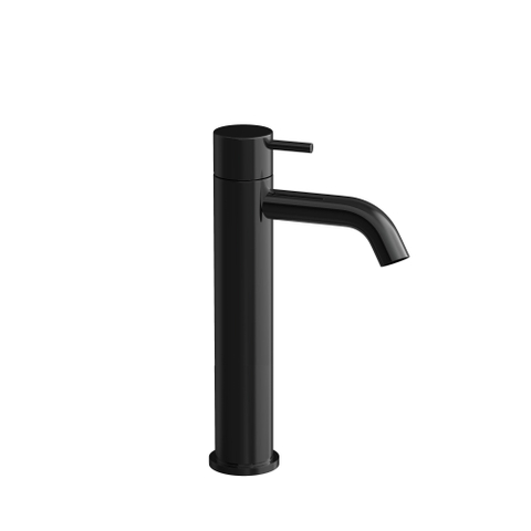 Hotbath Cobber Wastafelmengkraan - zonder waste - PVD - gepolijst zwart SW1246673