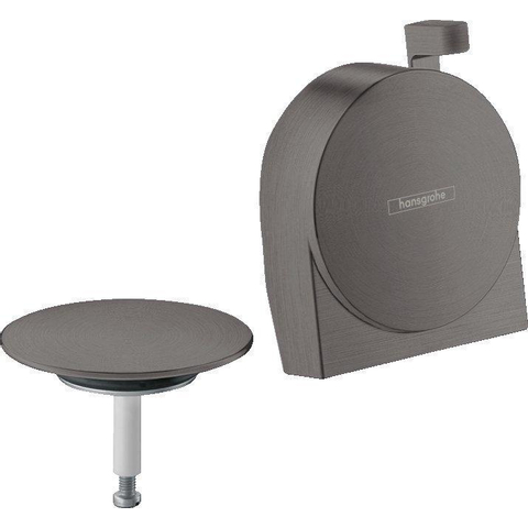 Hansgrohe Exafill S S - afbouwdeel - voor badafvoer- overloop- en vulcombinatie - geborsteld zwart chroom SW297561