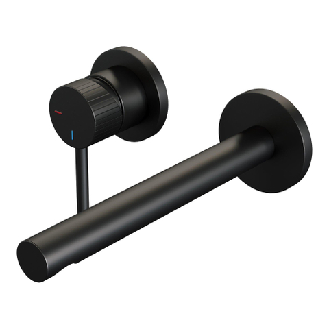 BRAUER Stripe Mitigeur lavabo encastré - bec droit et rosaces - modèle A2 - noir mat SW1435100