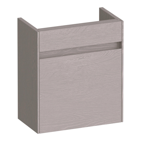 BRAUER Inspire meuble lave-mains - 40x45x22cm - porte pivotant à gauche - sans poignée - Timber Greige SW1199063