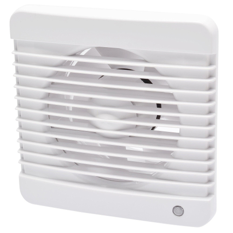 Sanivesk Standard Ventilateur - Ø10 - Silencieux - Sur interrupteur (lumière) - Carré - Blanc SW1212663