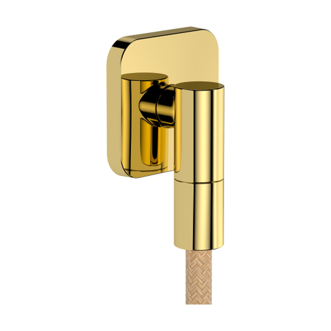 Hansgrohe FixFit Fine wandaansluitbocht - polished gold optic (goud) SW1388505