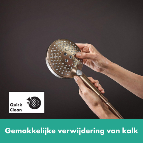 Hansgrohe Raindance Select S Handdouche 120 - 3jet powderrain - geborsteld brons SW541808