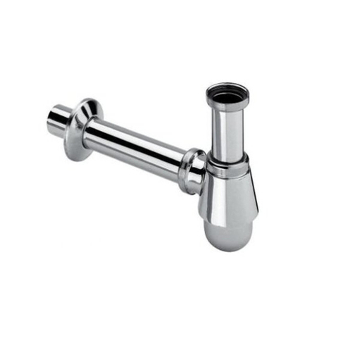 Viega siphon gobelet de bidet avec tube mural 20cm 5/4 avec rosace chrome 0510246