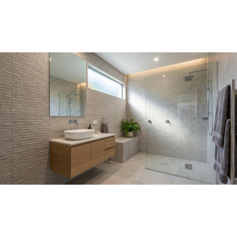 ÉCHANTILLON Terravito Elzino carreau mural - 50x120cm - rectifié - aspect pierre naturelle - Grey mat (gris) SW1221621