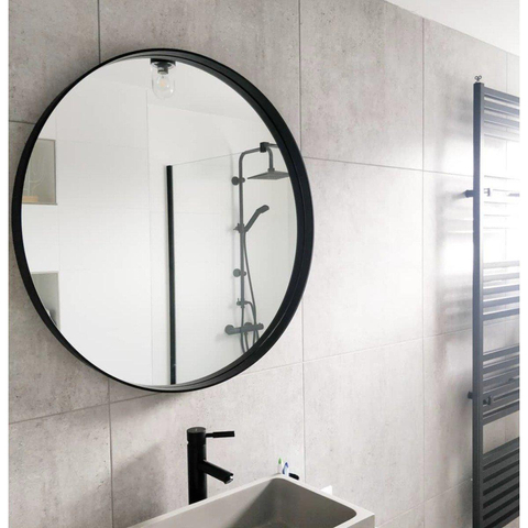 Adema Exclusive Line miroir – rond Ø 80 cm – Noir mat SW209334