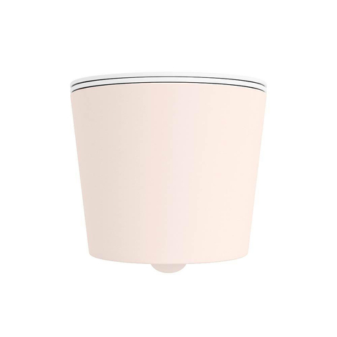 Mondiaz LAVIE WC suspendu – sans bride – 36 x 53 cm – avec abattant softclose – Rosee (rose), abattant Talc (blanc) SW1208792