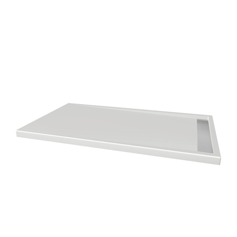 Xenz Easy Tray douchevloer - 140x80x5cm - acryl - zonder gootcover - wit SW379211