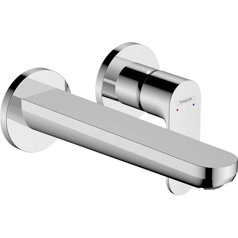 Hansgrohe Rebris s 1 greeps wastafelkraan - inbouw - wandmontage - met uitloop 20 cm - hoogglans chroom SW796427